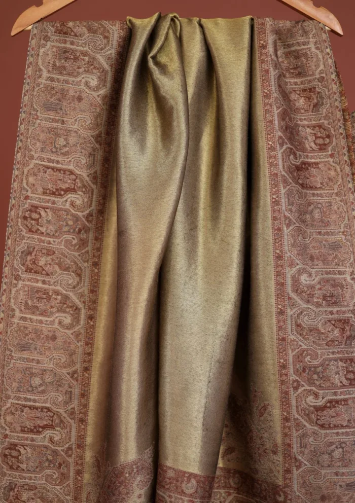 Pashmina Zari Jamawar Shawl D 18 Luxury Lawn Collection - Image 2