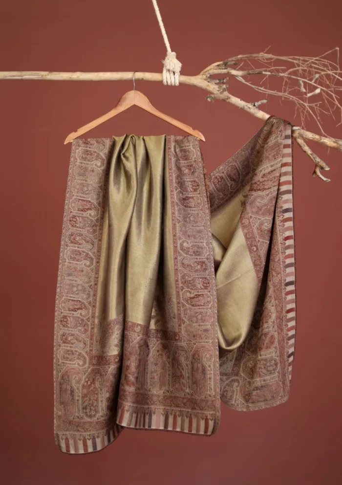 Pashmina Zari Jamawar Shawl D 18
