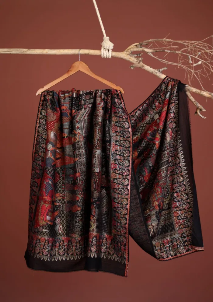 Pashmina Zari Jamawar Shawl D 27