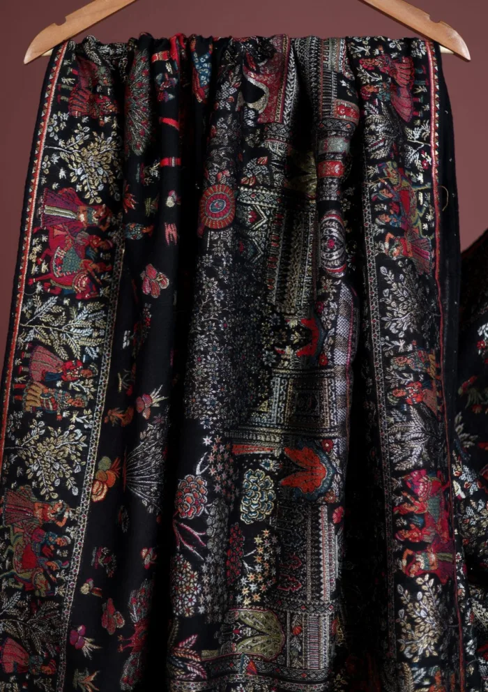 Pashmina Zari Jamawar Shawl D 28 Luxury Lawn Collection - Image 2