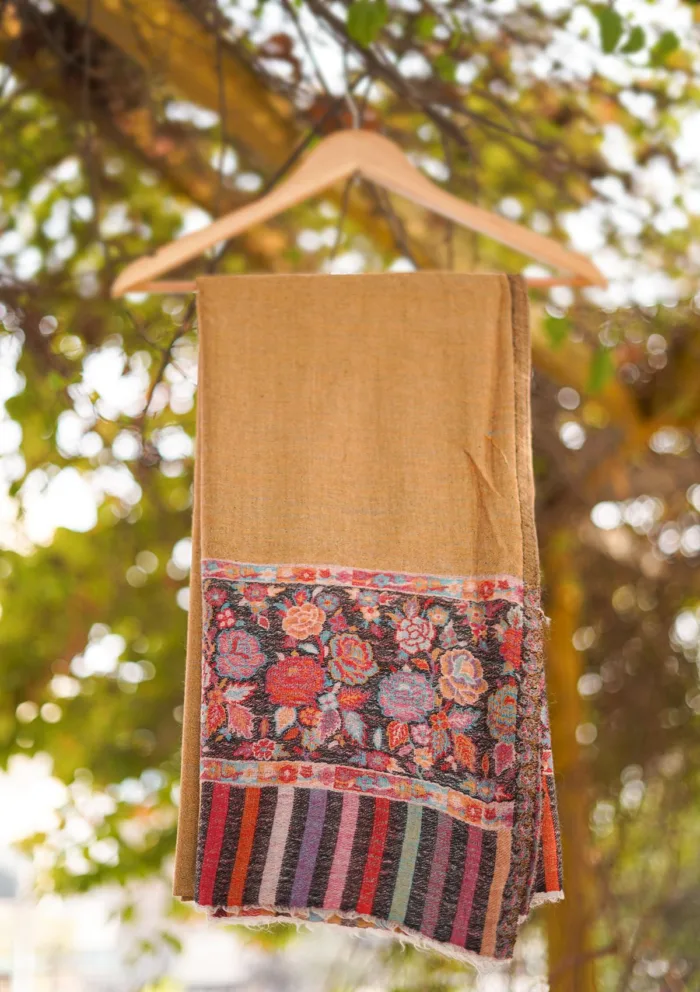 Pure Pashmina Kaani Jamawar Shawl D 57