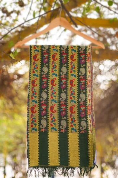 Pure Pashmina Kaani Jamawar Shawl D 60