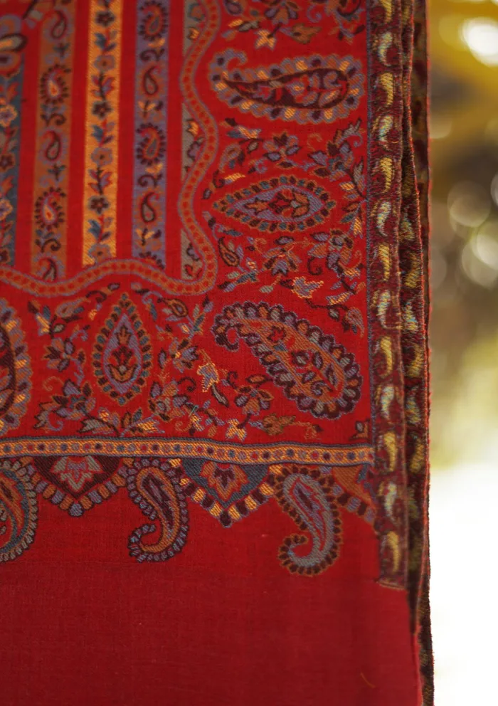 Pure Pashmina Kaani Jamawar Shawl D 66 Luxury Lawn Collection - Image 3
