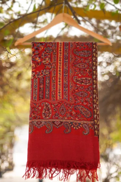 Pure Pashmina Kaani Jamawar Shawl D 66