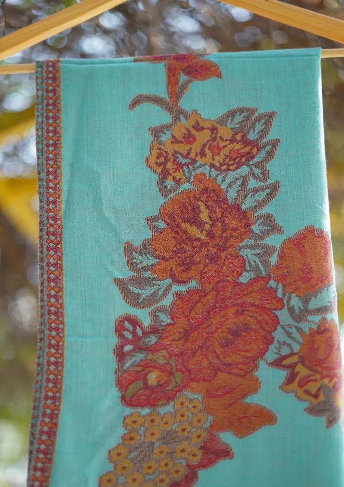Pure Pashmina Kaani Jamawar Shawl D 87 Luxury Lawn Collection - Image 2