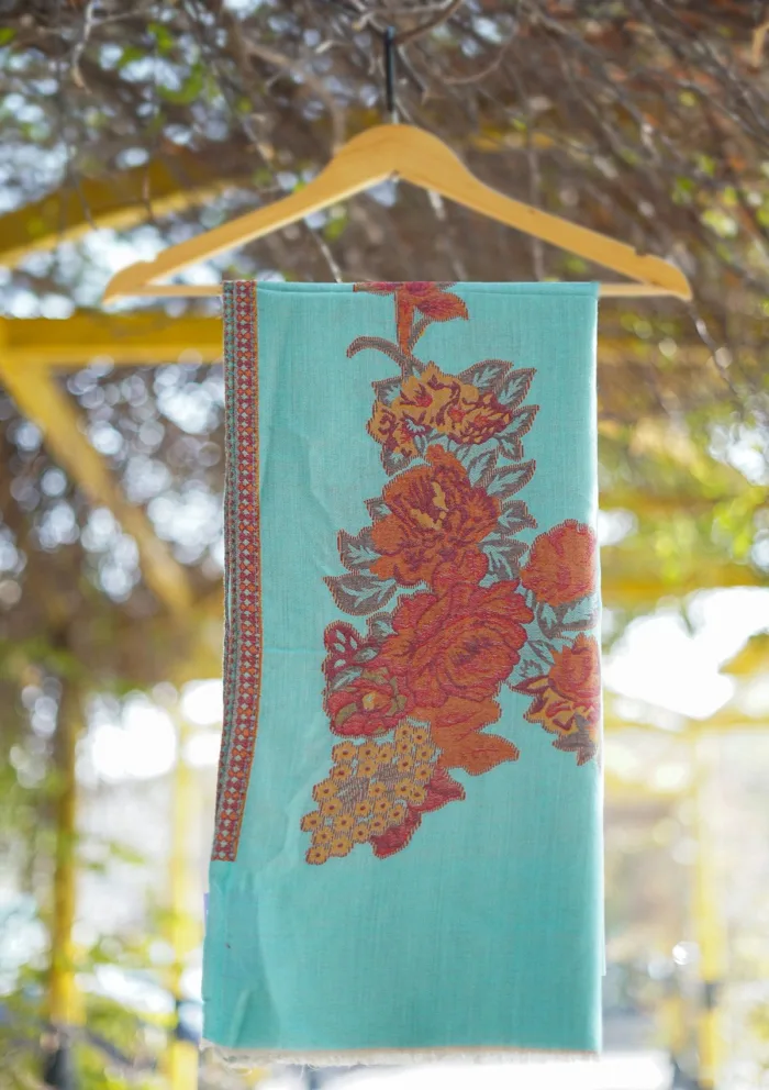 Pure Pashmina Kaani Jamawar Shawl D 87