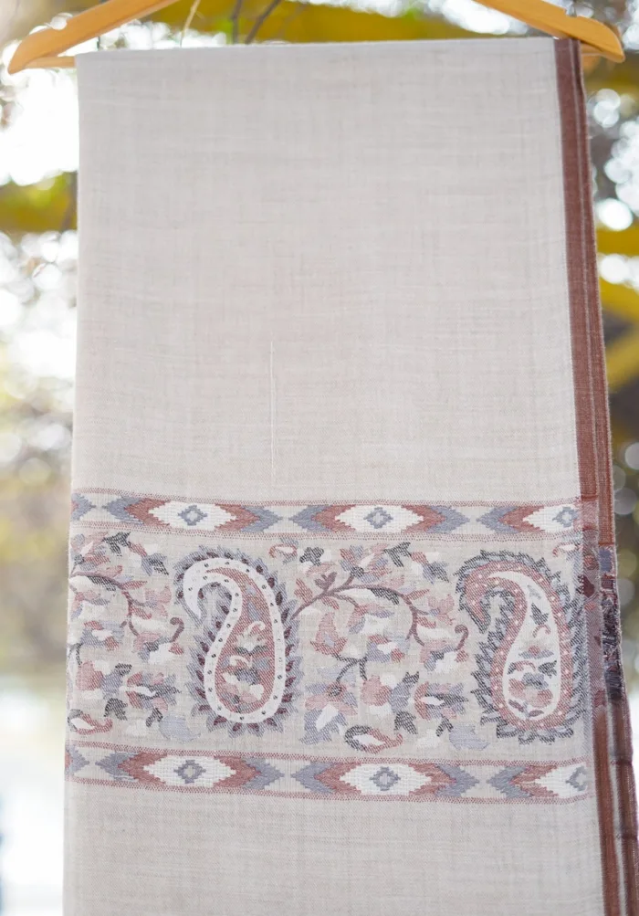 Pure Pashmina Kaani Jamawar Shawl D 96 Luxury Lawn Collection - Image 2