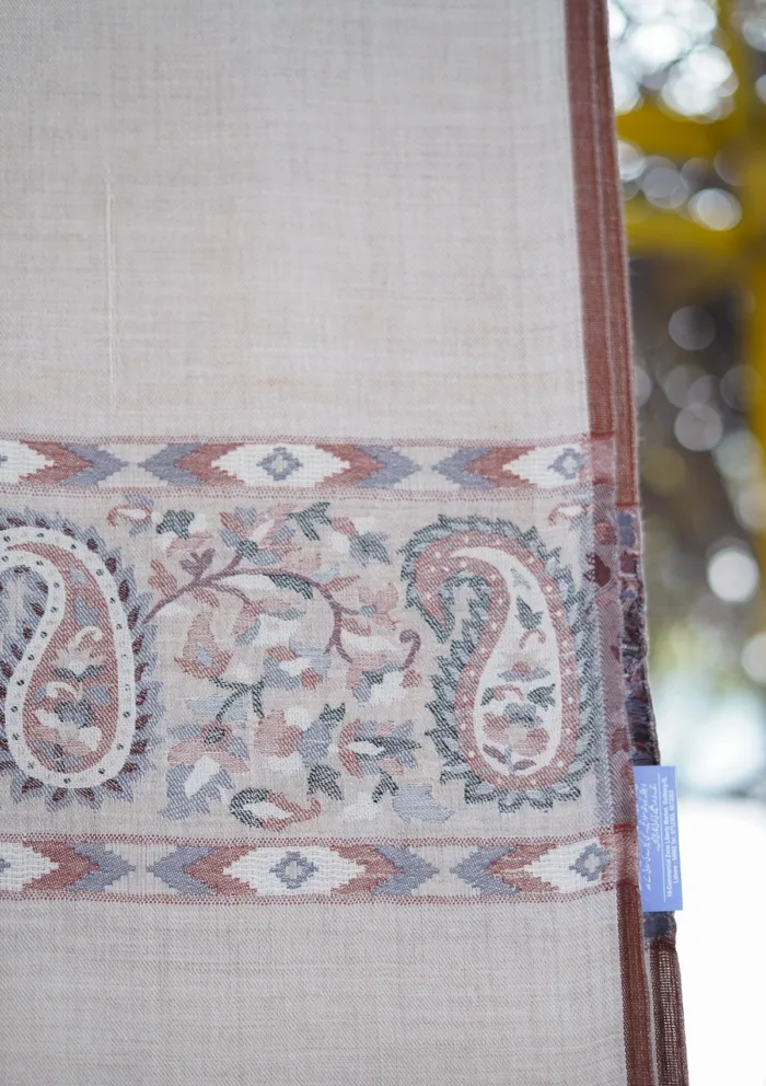 Pure Pashmina Kaani Jamawar Shawl D 96 Luxury Lawn Collection - Image 3