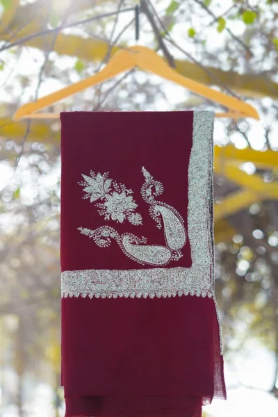 Pure Pashmina Kashmiri Work Shawl D 29