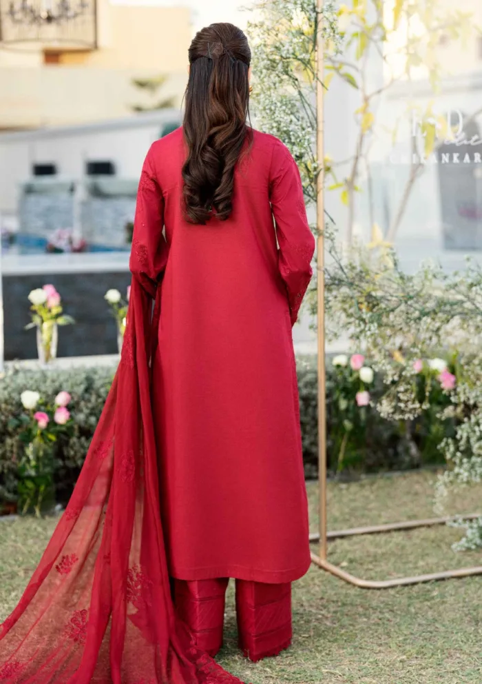 Qalamkar Eid Edit 25 CS 02 LERA Chikankari Luxury Lawn Collection - Image 2