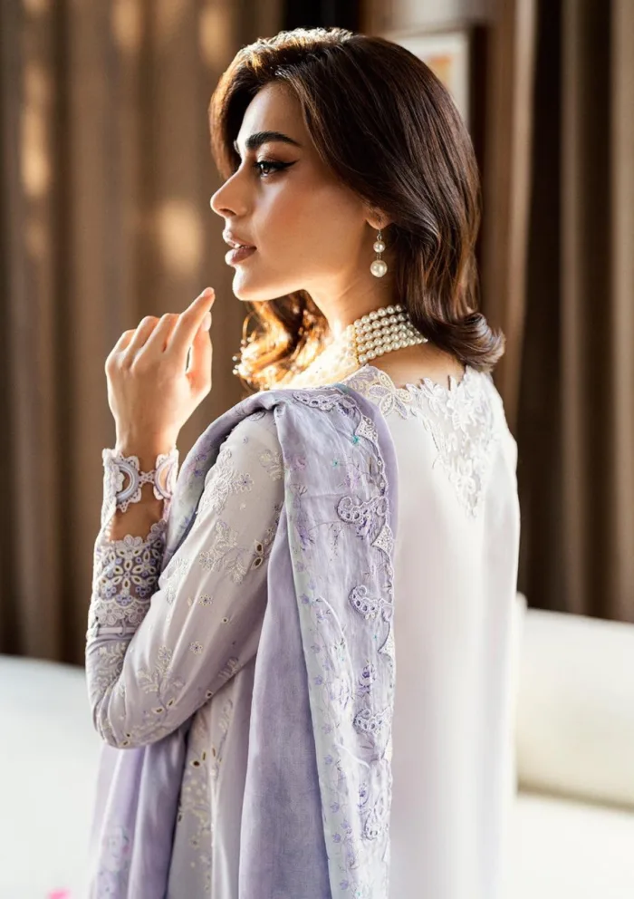 Qalamkar Eid Edit 25 CS 03 ALAILA Chikankari Luxury Lawn Collection - Image 2