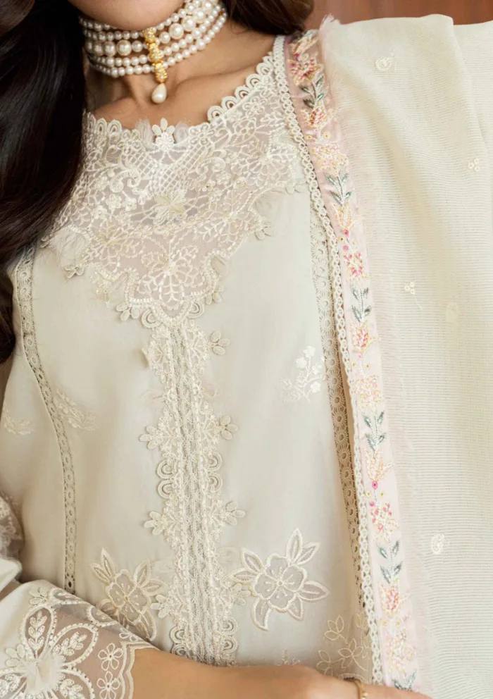 Qalamkar Eid Edit 25 CS 08 ERSA Chikankari Luxury Lawn Collection - Image 5