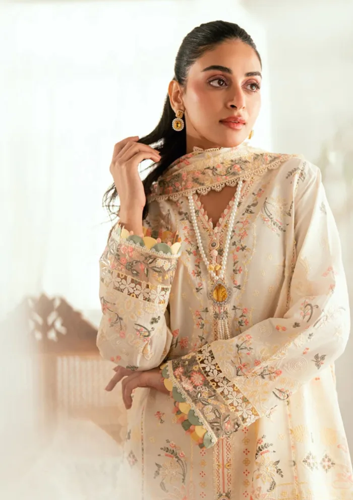 Qalamkar Eid Edit 25 SB 01 Rina Luxury Lawn Collection - Image 4