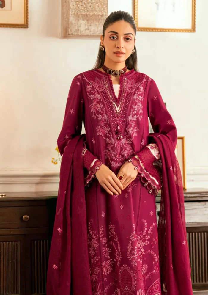 Qalamkar Eid Edit 25 SB 02 Sameen Luxury Lawn Collection - Image 3
