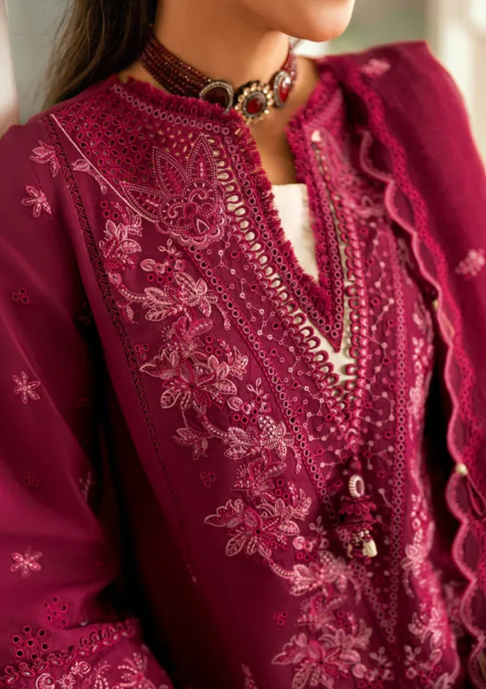 Qalamkar Eid Edit 25 SB 02 Sameen Luxury Lawn Collection - Image 7