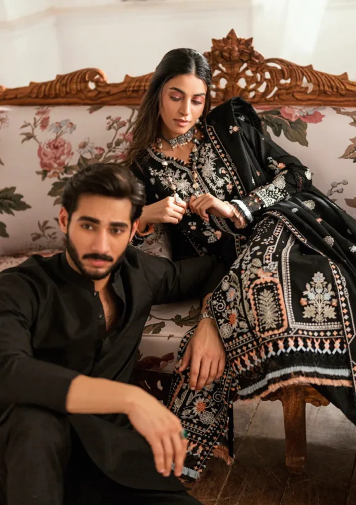 Qalamkar Eid Edit 25 SB 03 Misha Luxury Lawn Collection - Image 10