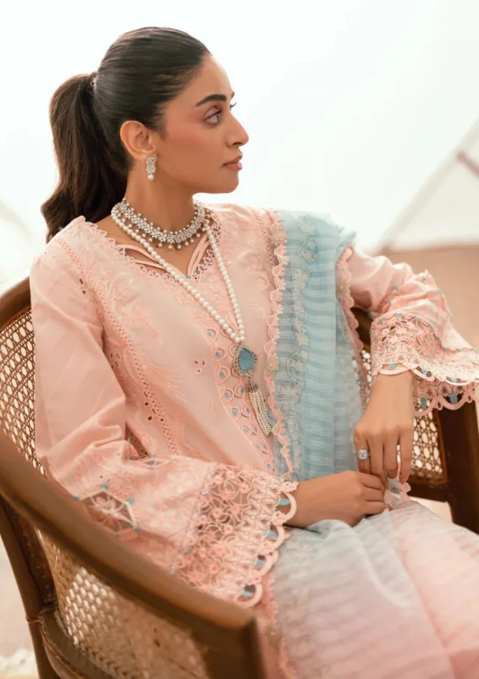 Qalamkar Eid Edit 25 SB 05 Aleeza Luxury Lawn Collection - Image 6