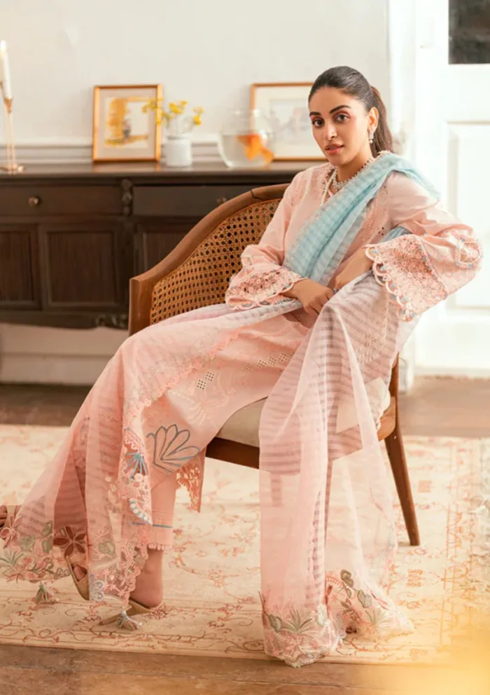 Qalamkar Eid Edit 25 SB 05 Aleeza Luxury Lawn Collection - Image 7