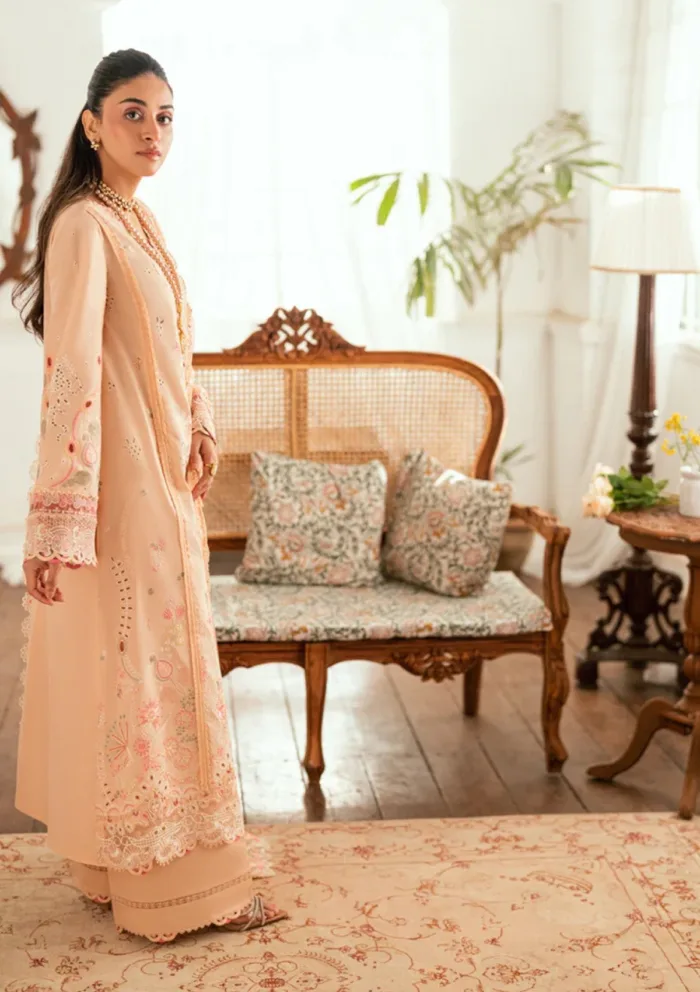 Qalamkar Eid Edit 25 SB 07 Zoya Luxury Lawn Collection - Image 4