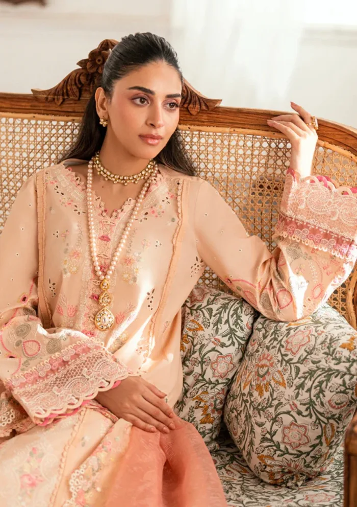 Qalamkar Eid Edit 25 SB 07 Zoya Luxury Lawn Collection - Image 6