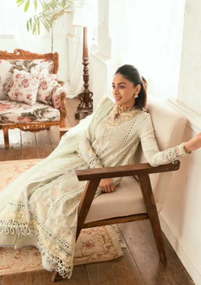 Qalamkar Eid Edit 25 SB 08 Rimsha Luxury Lawn Collection - Image 7