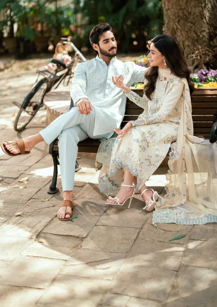 Qalamkar Eid Edit 25 SB 09 Adeena Luxury Lawn Collection - Image 7