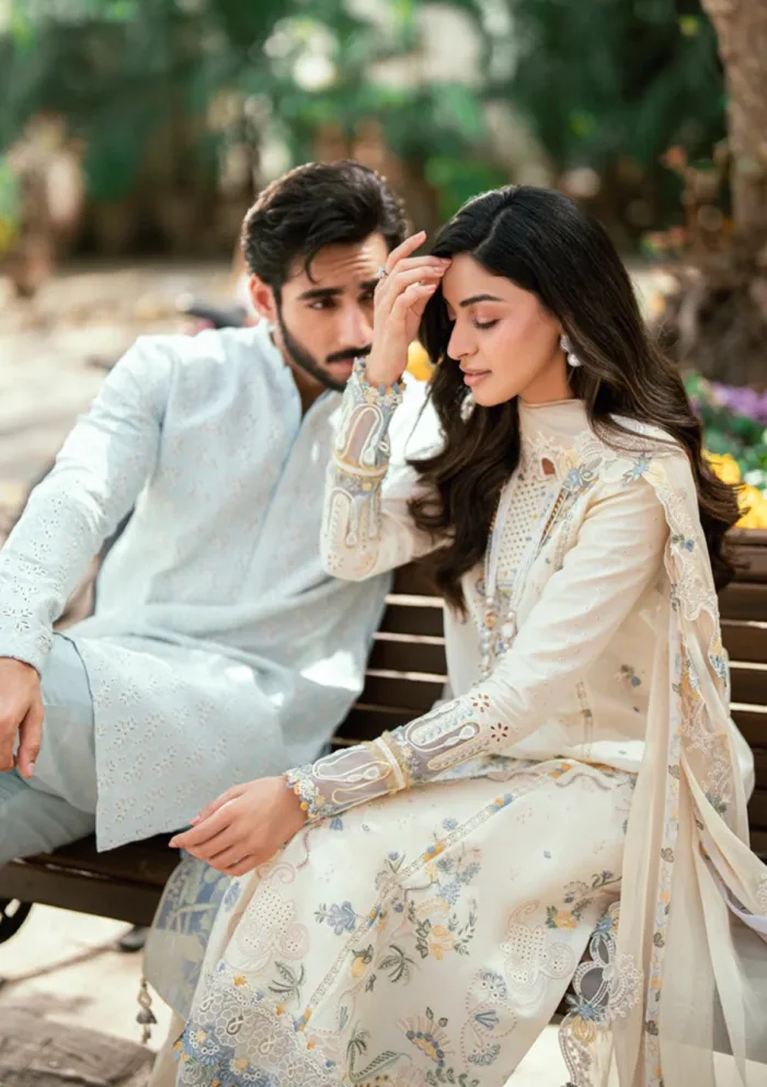 Qalamkar Eid Edit 25 SB 09 Adeena Luxury Lawn Collection - Image 8