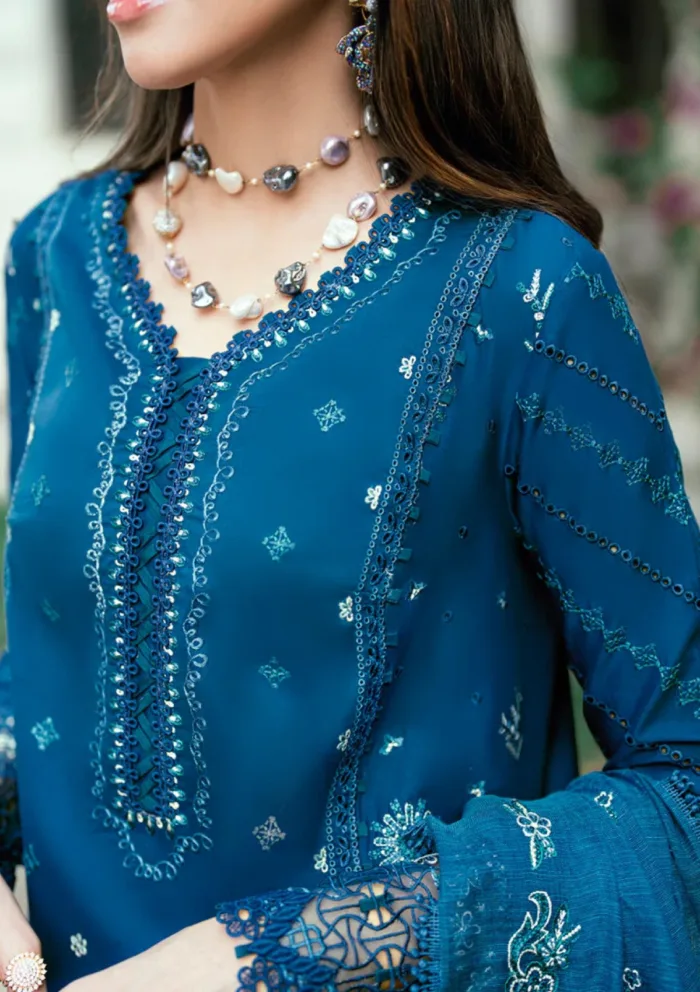 Qalamkar Eid Edit 25 SB 11 Noray Luxury Lawn Collection - Image 3