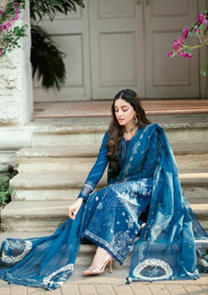 Qalamkar Eid Edit 25 SB 11 Noray Luxury Lawn Collection - Image 5