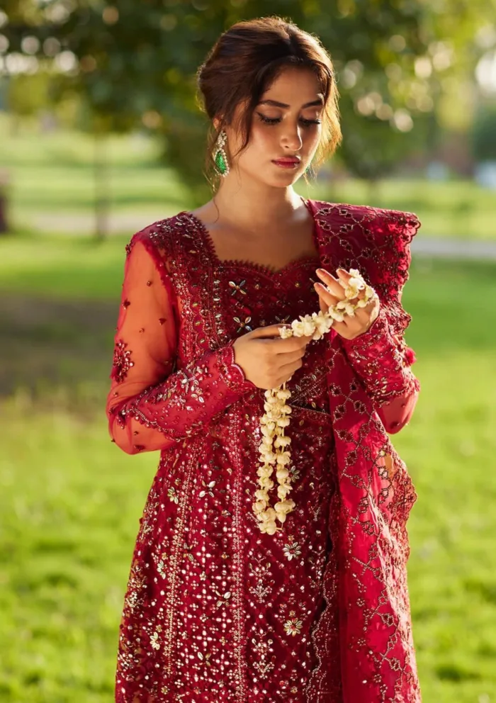 Qalamkar Luxury Formals SH 07 Nurah Shadmani Luxury Lawn Collection - Image 5