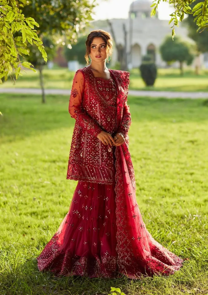 Qalamkar Luxury Formals SH 07 Nurah Shadmani Luxury Lawn Collection - Image 6