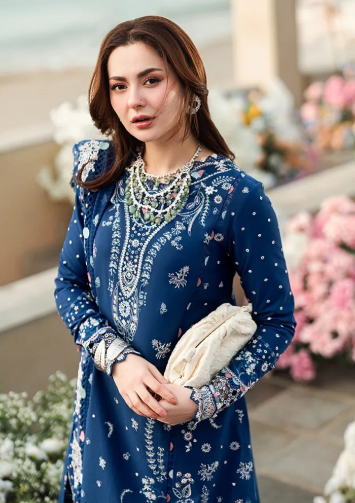 Qalamkar Luxury QSL25 05 Aurora Sahil Lawn Collection - Image 2