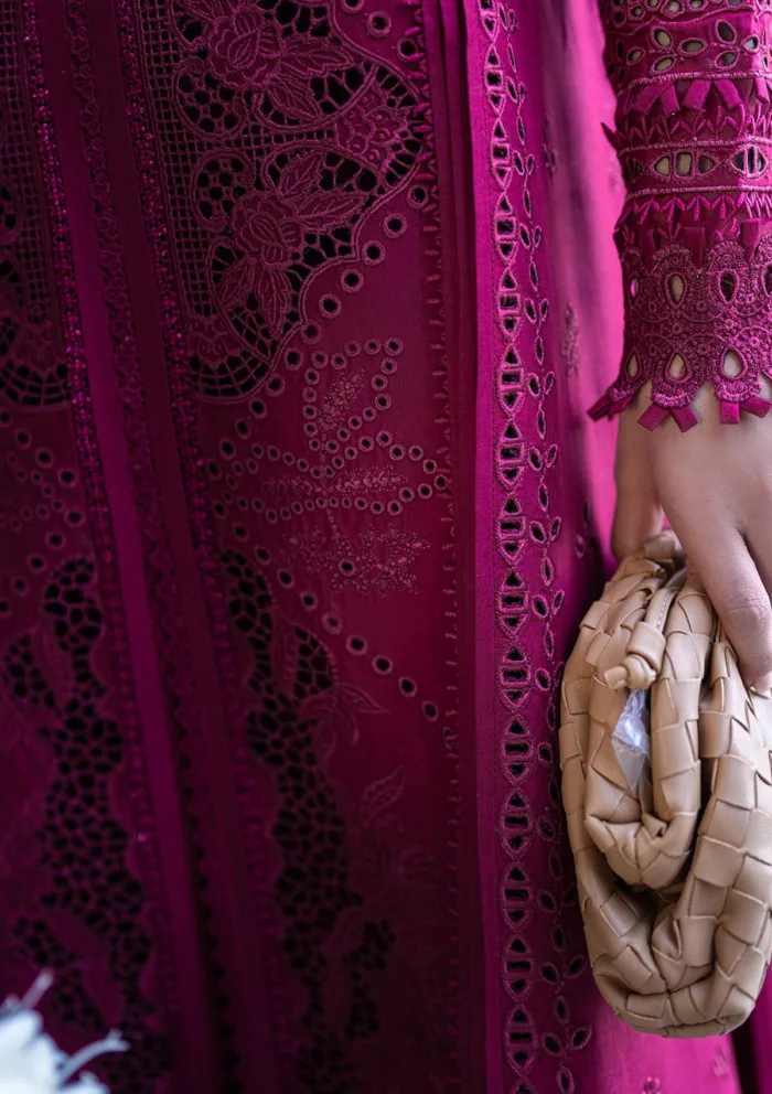 Qalamkar Luxury QSL25 11 Violet Sahil Lawn Collection - Image 2