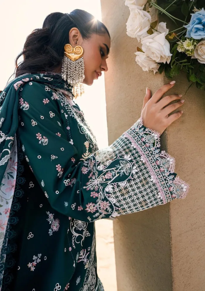 Qalamkar Luxury QSL25 13 Eliza Sahil Lawn Collection - Image 5