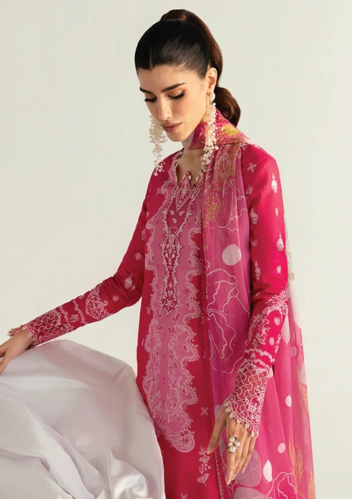 Qalamkar PQ 06 B Veda Q Prints 25 Luxury Lawn Collection - Image 2