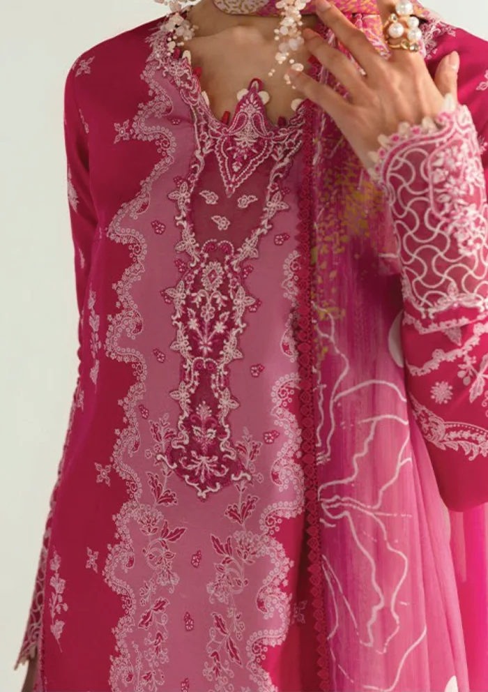 Qalamkar PQ 06 B Veda Q Prints 25 Luxury Lawn Collection - Image 5