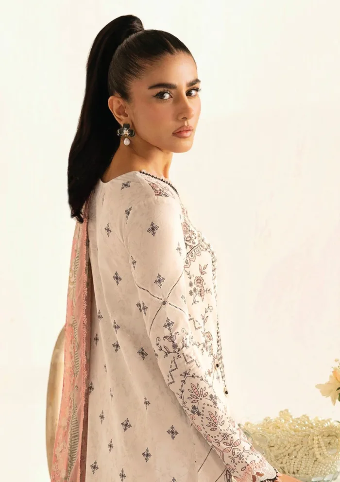 Qalamkar PQ 09 A Lyra Q Prints 25 Luxury Lawn Collection - Image 3
