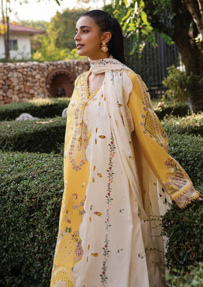 Qalamkar Summer 25 QM 10 OLENA Qline Luxury Lawn Collection - Image 3