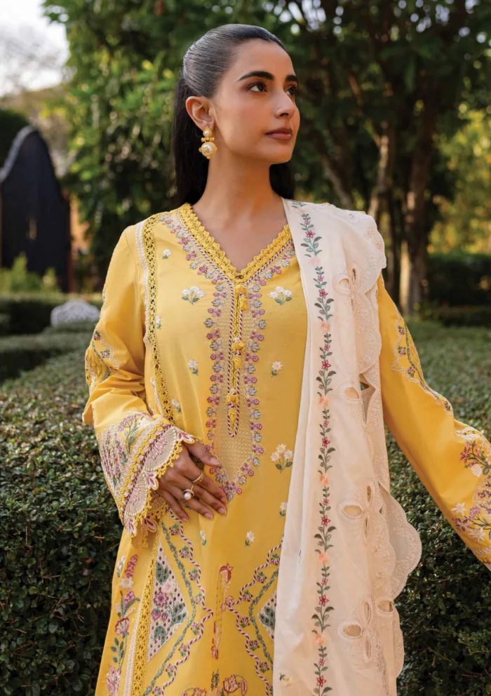 Qalamkar Summer 25 QM 10 OLENA Qline Luxury Lawn Collection - Image 4