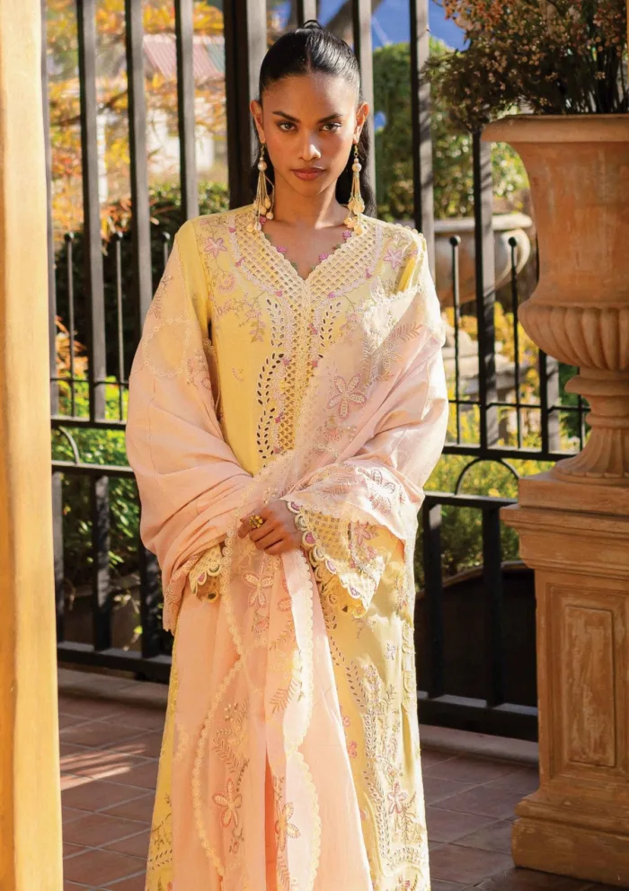 Qalamkar Summer 25 QM 11 INA Qline Luxury Lawn Collection - Image 2