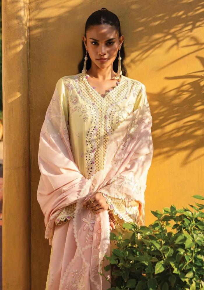 Qalamkar Summer 25 QM 11 INA Qline Luxury Lawn Collection - Image 3