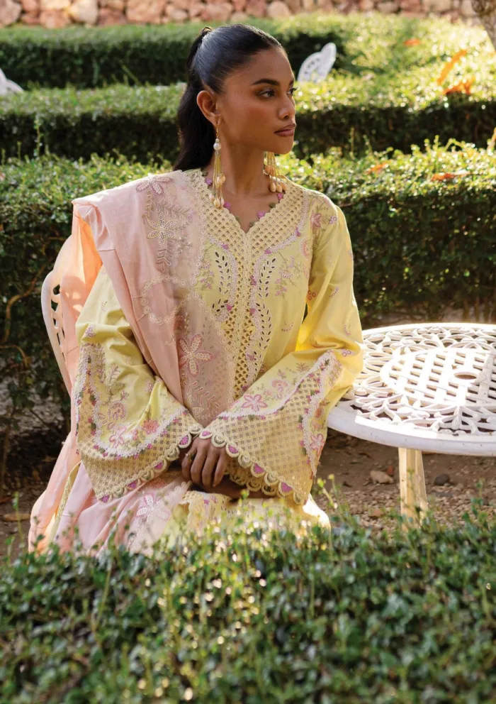 Qalamkar Summer 25 QM 11 INA Qline Luxury Lawn Collection - Image 4