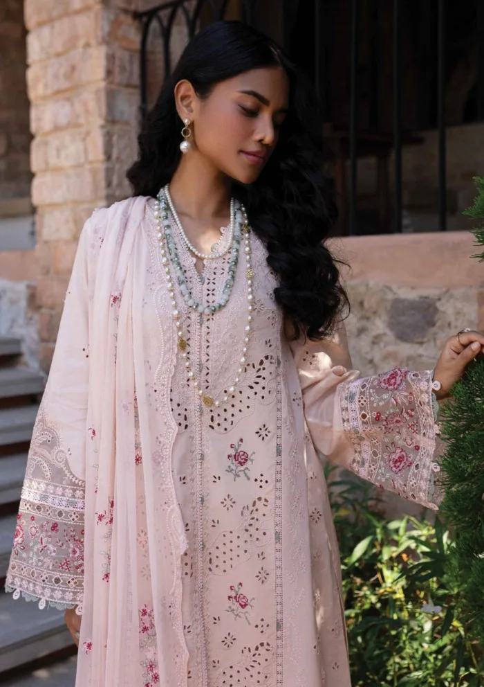 Qalamkar Summer 25 QM 14 NEHA Qline Luxury Lawn Collection - Image 3