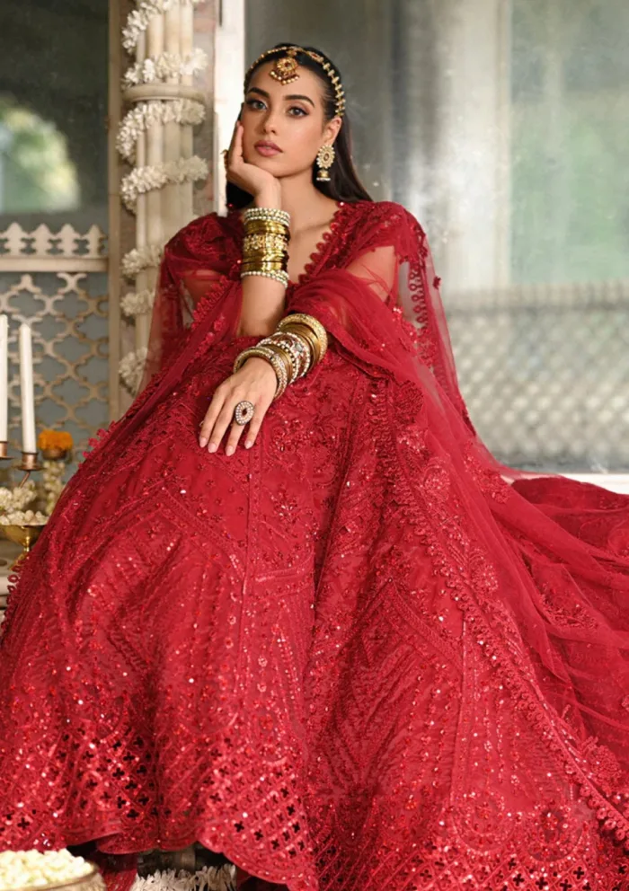 Qalamkar Wedding Formals QS24 01 Muskaan Singhar Luxury Lawn Collection - Image 3