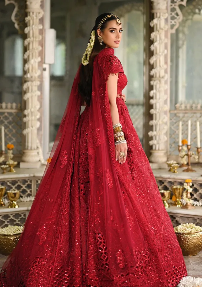 Qalamkar Wedding Formals QS24 01 Muskaan Singhar Luxury Lawn Collection - Image 5