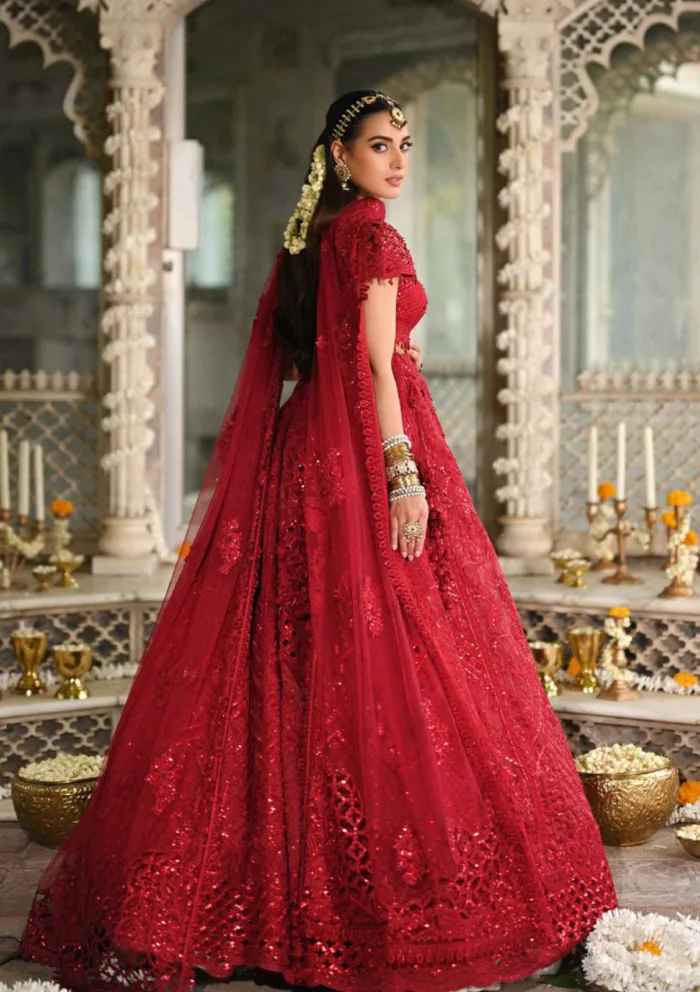 Qalamkar Wedding Formals QS24 01 Muskaan Singhar Luxury Lawn Collection - Image 7