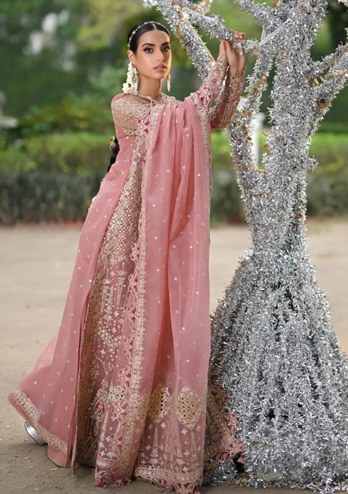 Qalamkar Wedding Formals QS24 02 Saleha Singhar Luxury Lawn Collection - Image 5