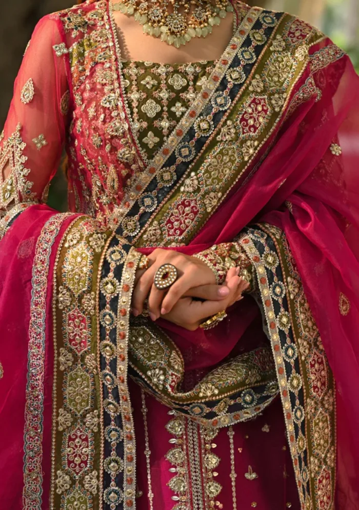 Qalamkar Wedding Formals QS24 04 Rimel Singhar Luxury Lawn Collection - Image 4