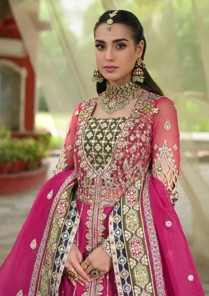 Qalamkar Wedding Formals QS24 04 Rimel Singhar Luxury Lawn Collection - Image 5