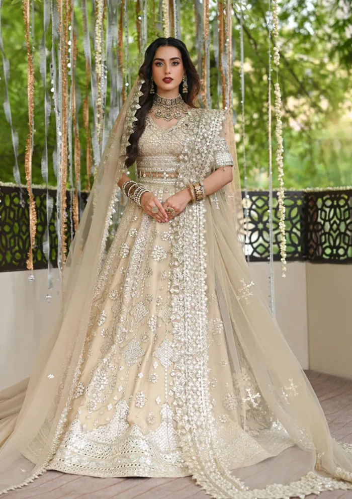 Qalamkar Wedding Formals QS24 06 Roop Singhar Luxury Lawn Collection - Image 5